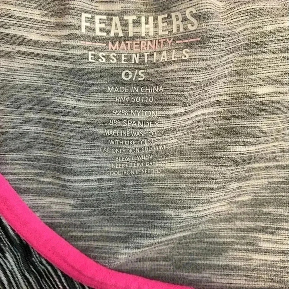 Maternity Feathers workout racer back tank top size small - Picture 3 of 3